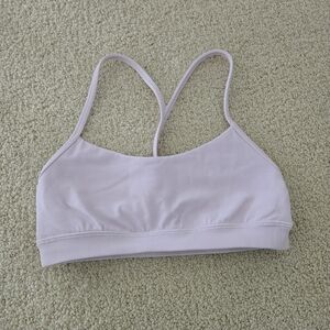 Lululemon flow y bra size 6 meadowsweet pink